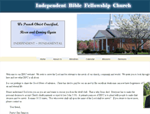Tablet Screenshot of independentbiblefellowshipchurch.org